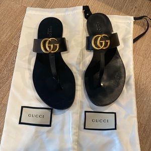 Black Gucci Sandals